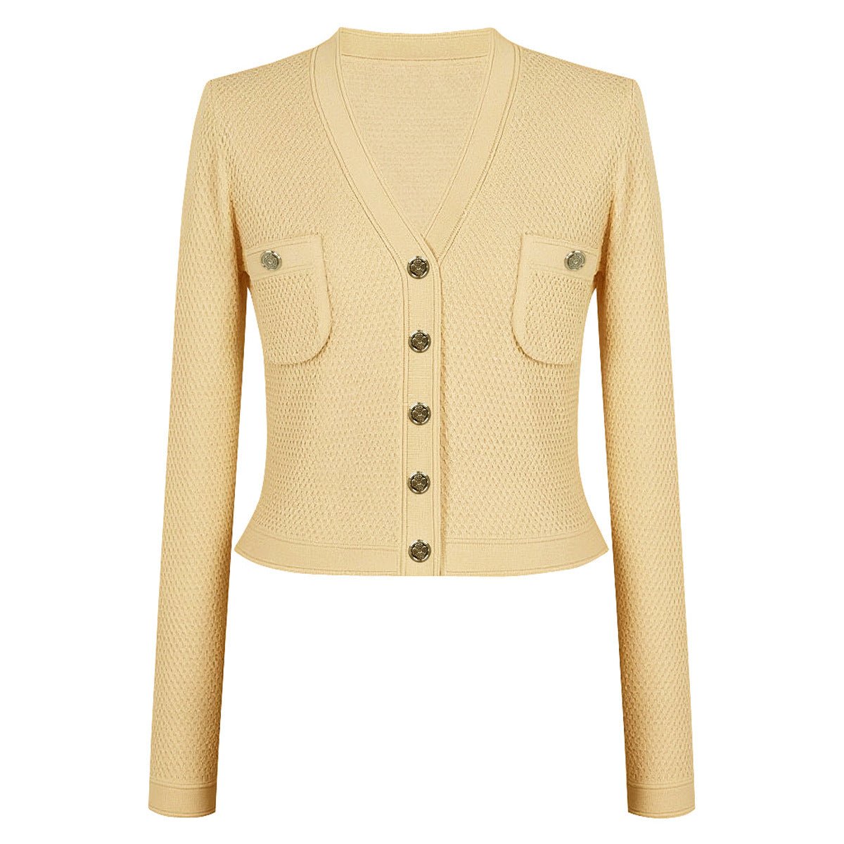 25ss A slimming knitted sweater coat for socialite