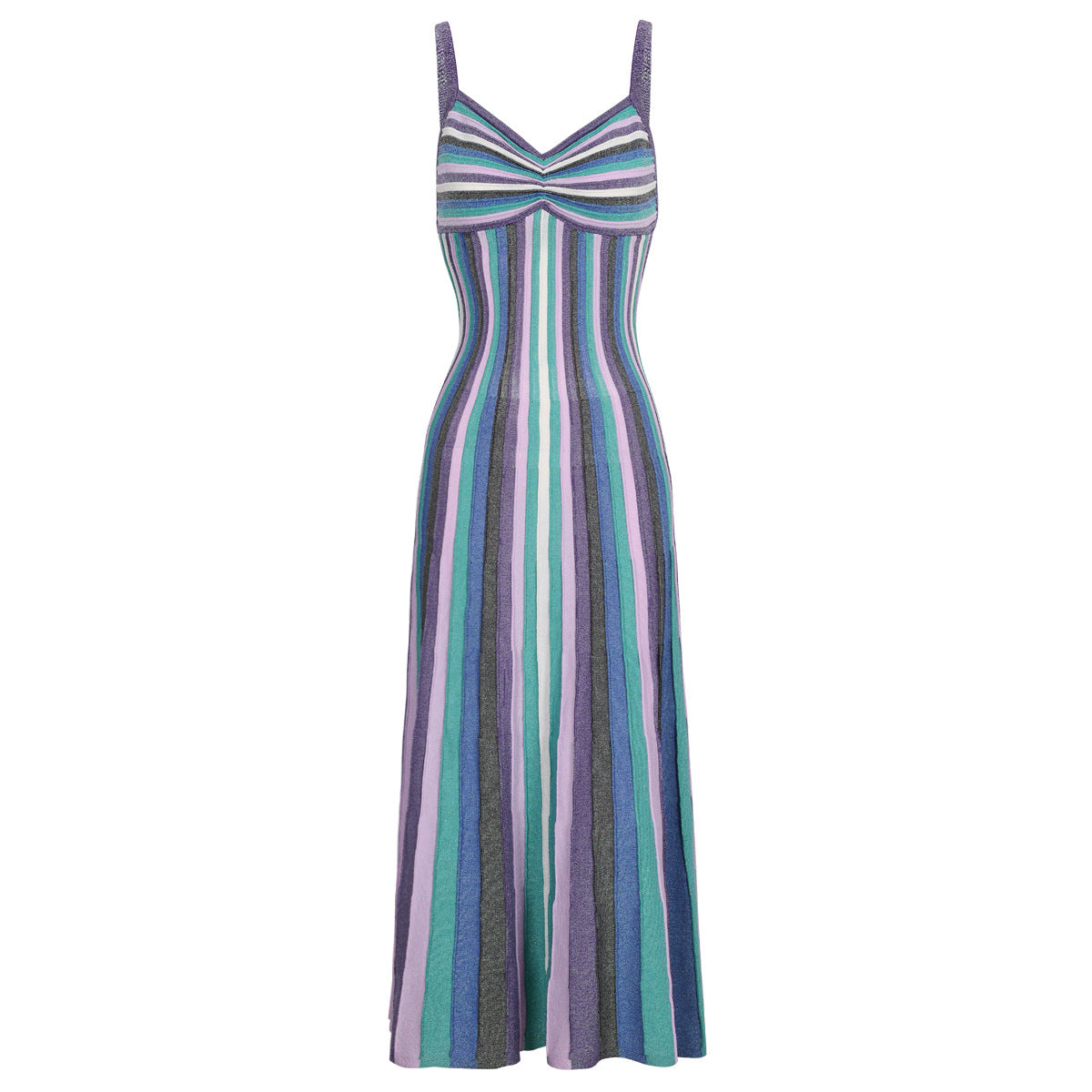 25ss A fashionable knitted halter dress for socialites
