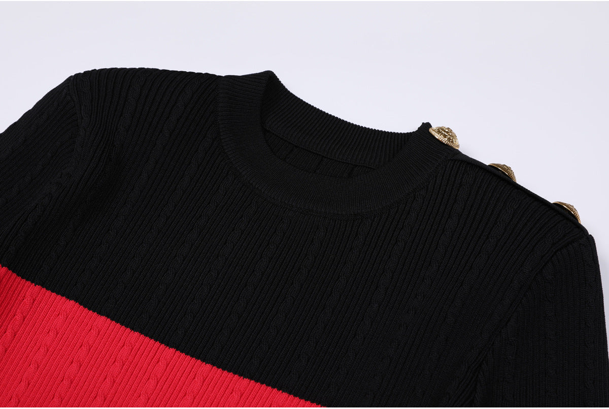 25ss A versatile wool blend knitted sweater for spring and autumn