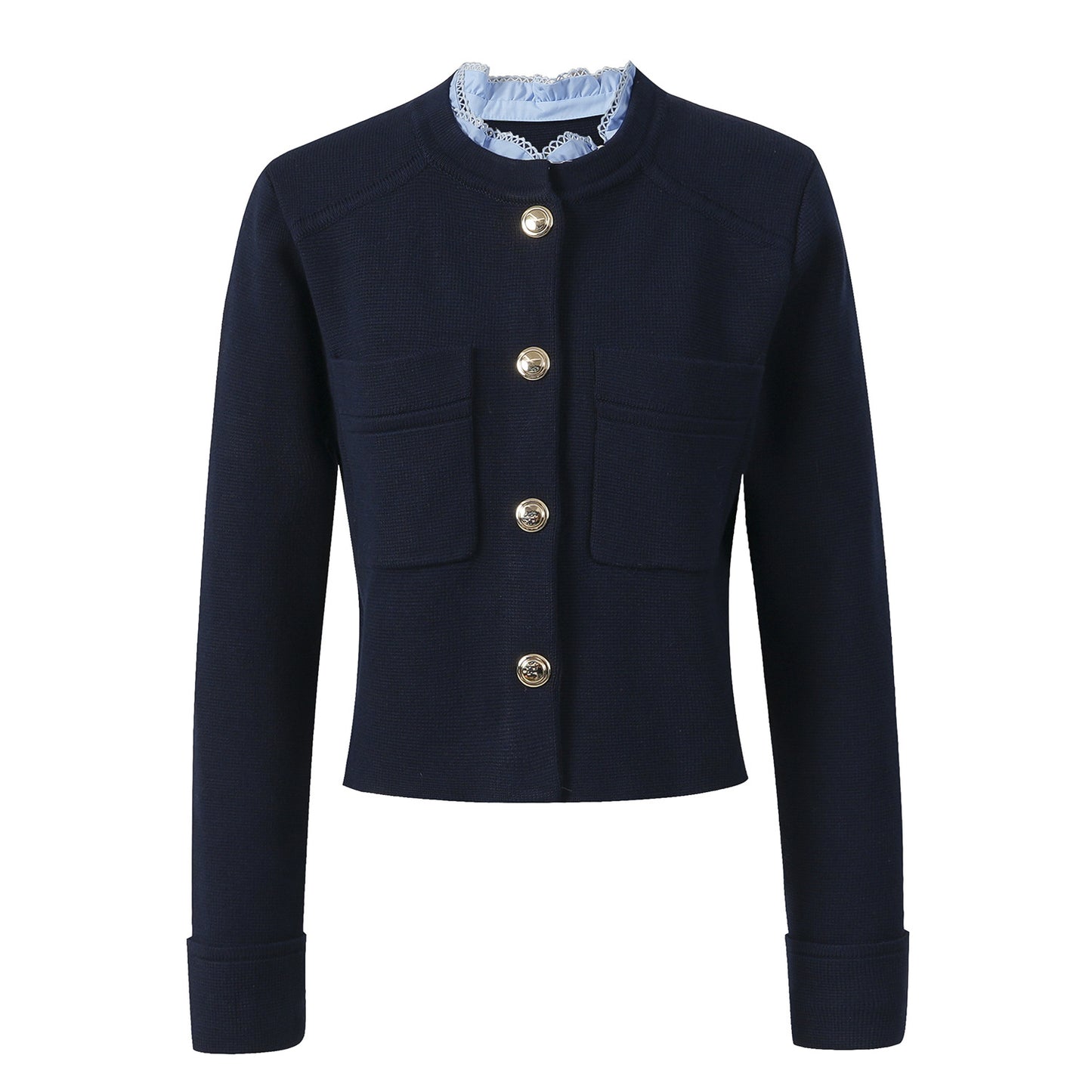 25ss Early autumn French-style chanel-style knitted cardigan