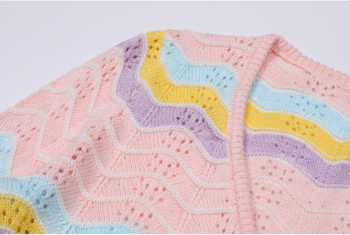 25ss A slimming knitted sweater jacket for summer and autumn