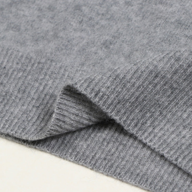25ss Cashmere brushed hooded knitted sweater for autumn and winter