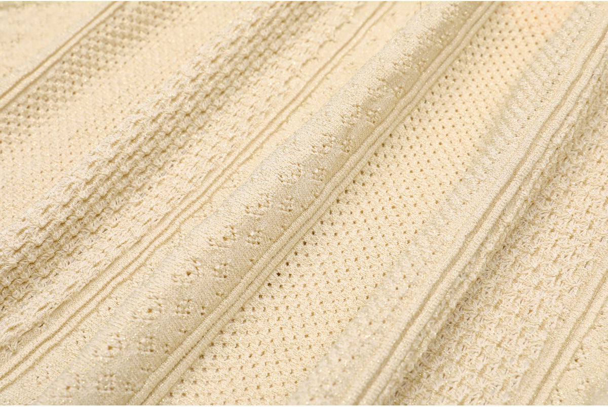 25ss Spring and Autumn knitted lady cardigan suit dress