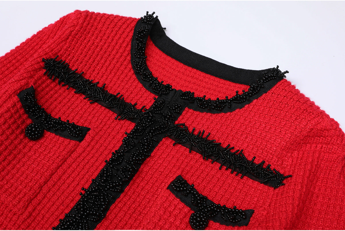 25ss European and American autumn and winter knitted dresses