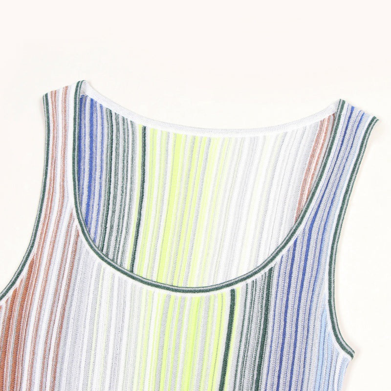 25ss Spring and summer lady A-line knitted dress