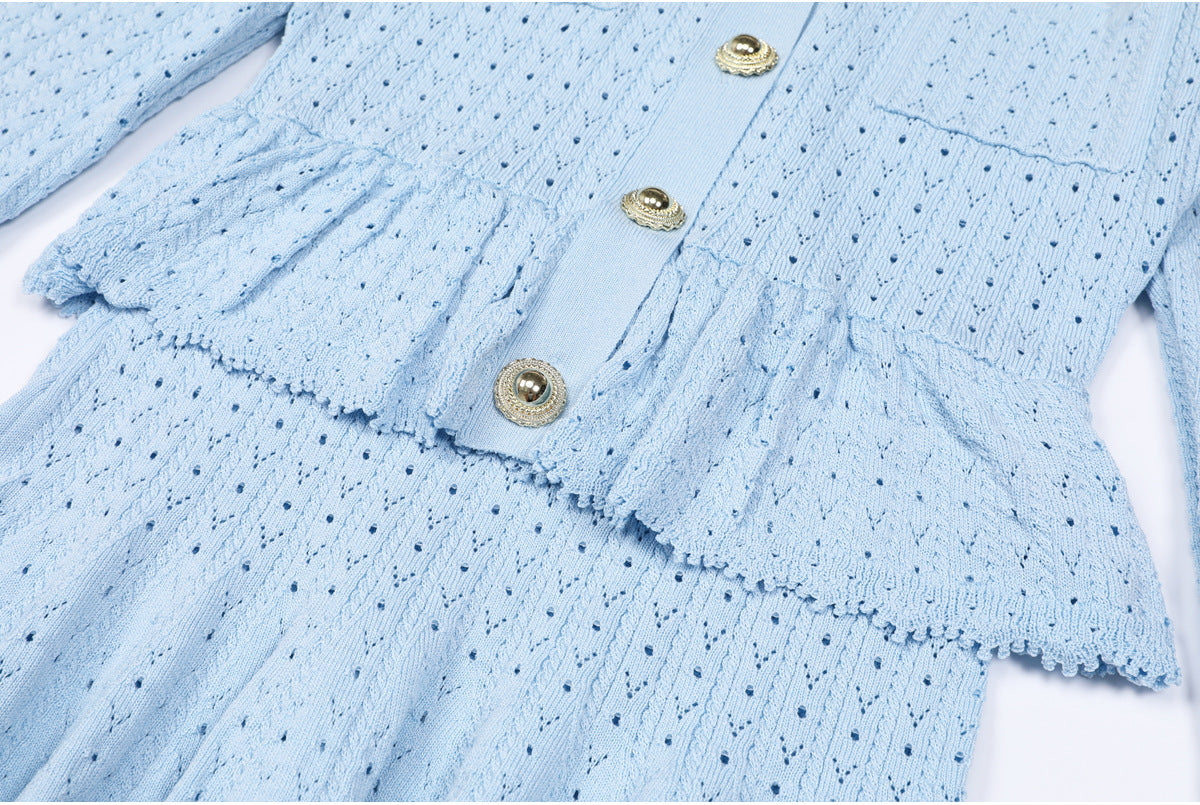 25ss European and American fashionable knitted dress