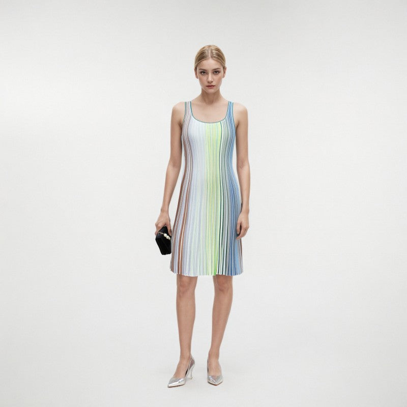 25ss Spring and summer lady A-line knitted dress