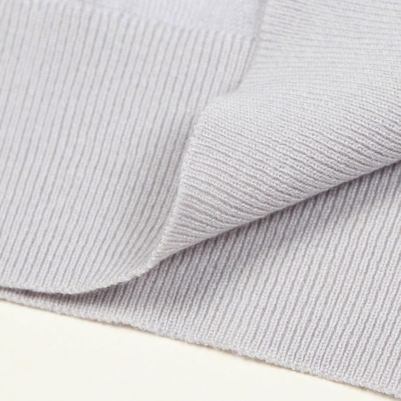 25ss Elegant Tencel wool knitted cardigan for autumn and winter