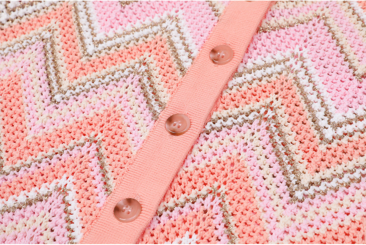 25ss Slimming long-sleeved knitted sweater coat