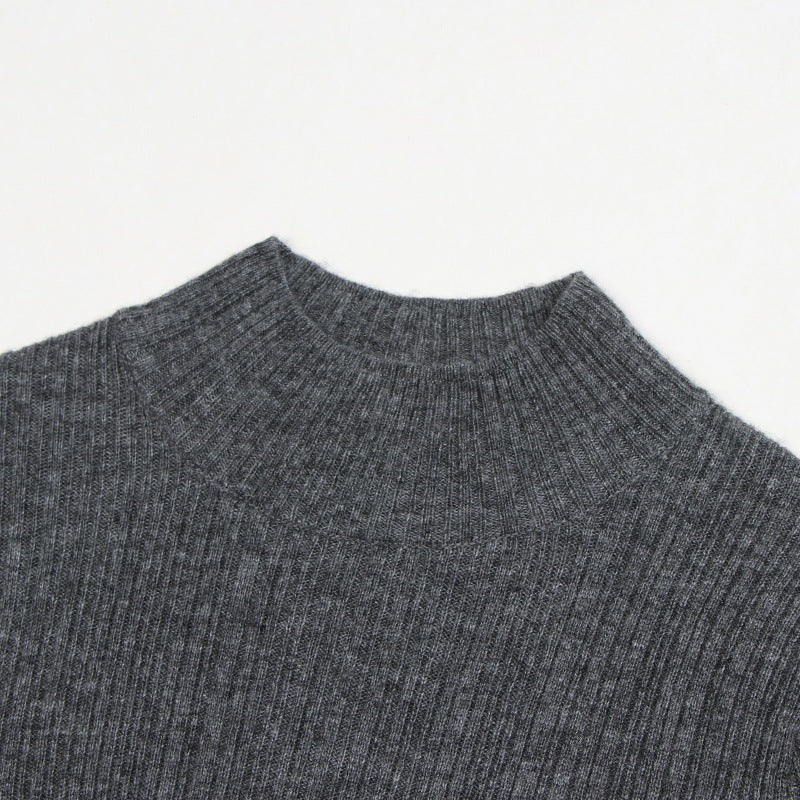 25ss Elegant woolen base knitted dress for autumn and winter