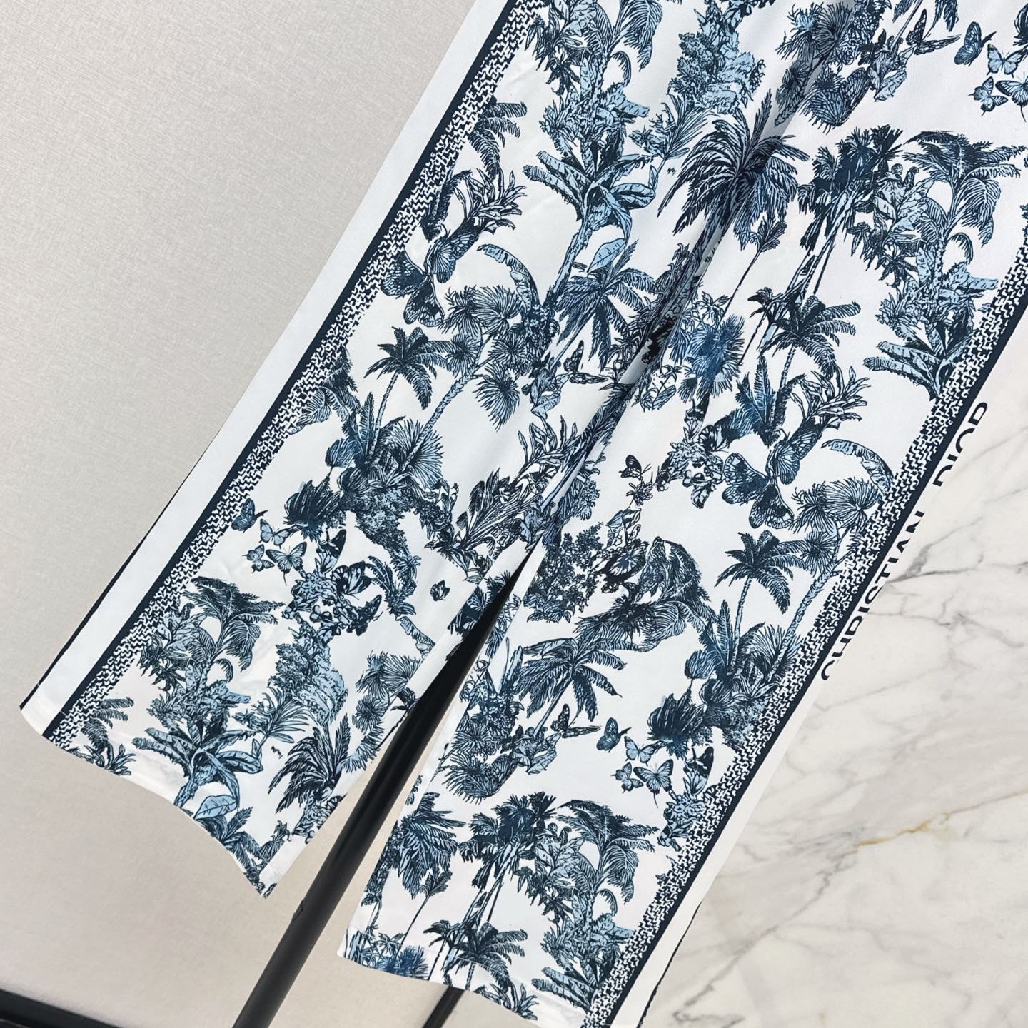 D 25ss Jungle print straight-leg pants