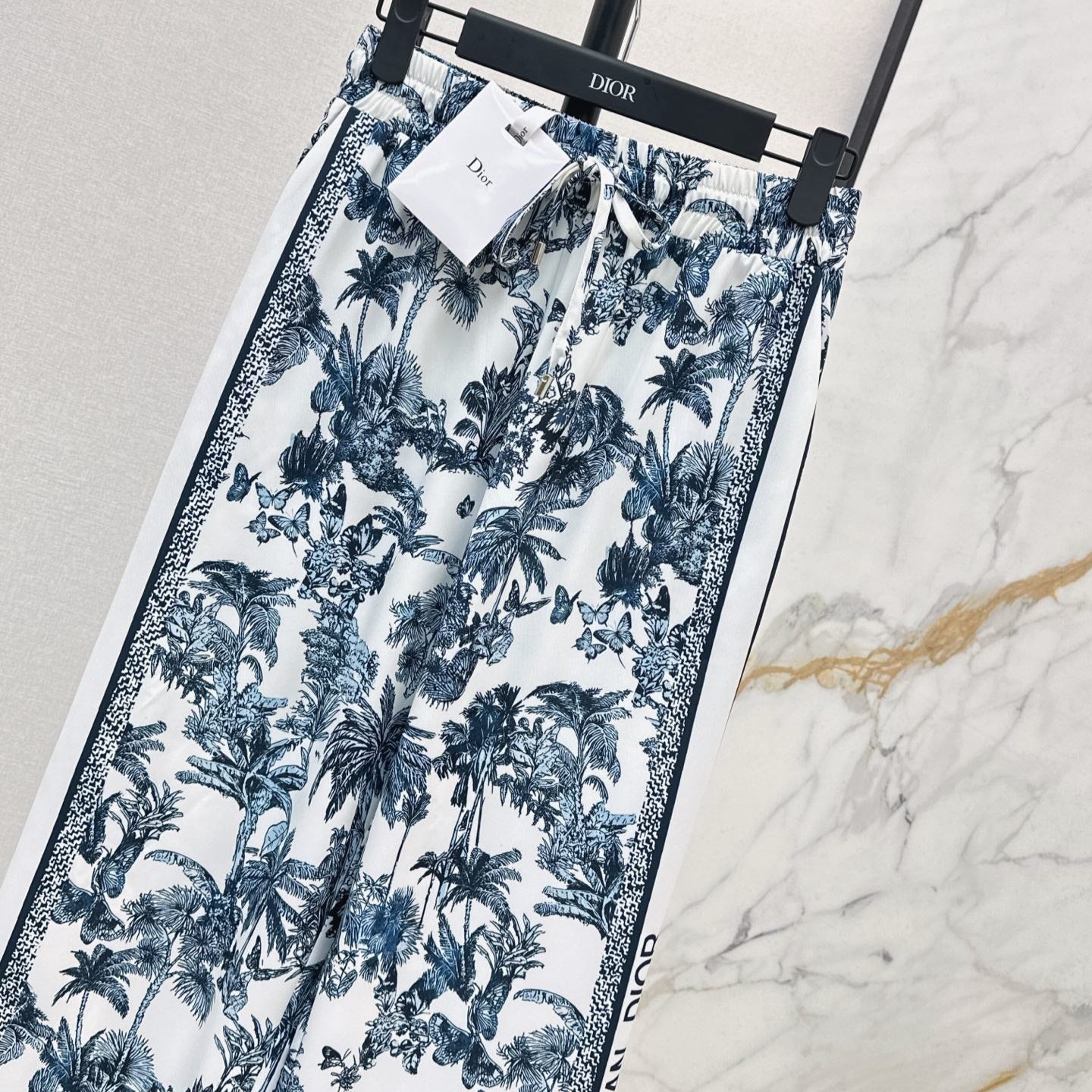 D 25ss Jungle print straight-leg pants