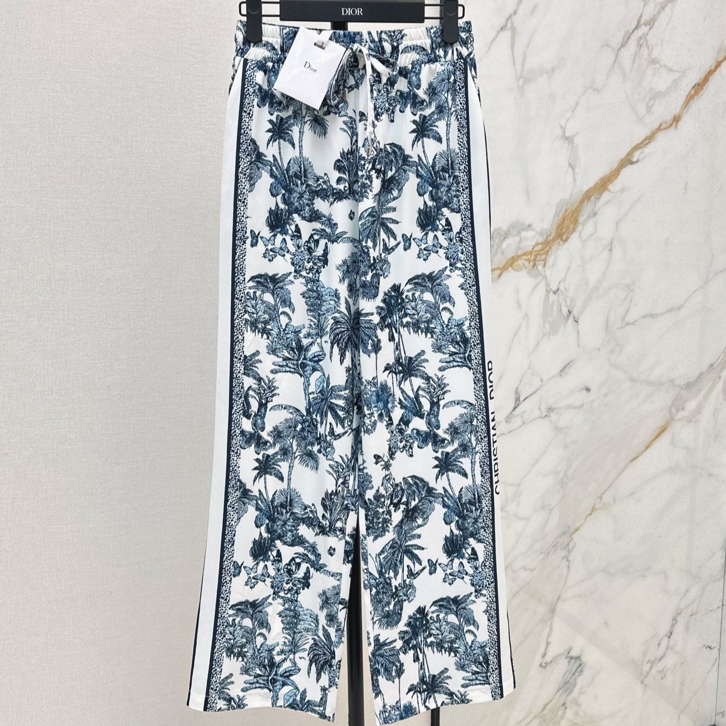 D 25ss Jungle print straight-leg pants