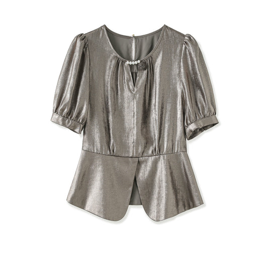 25ss French noble, elegant and exquisite little shirt