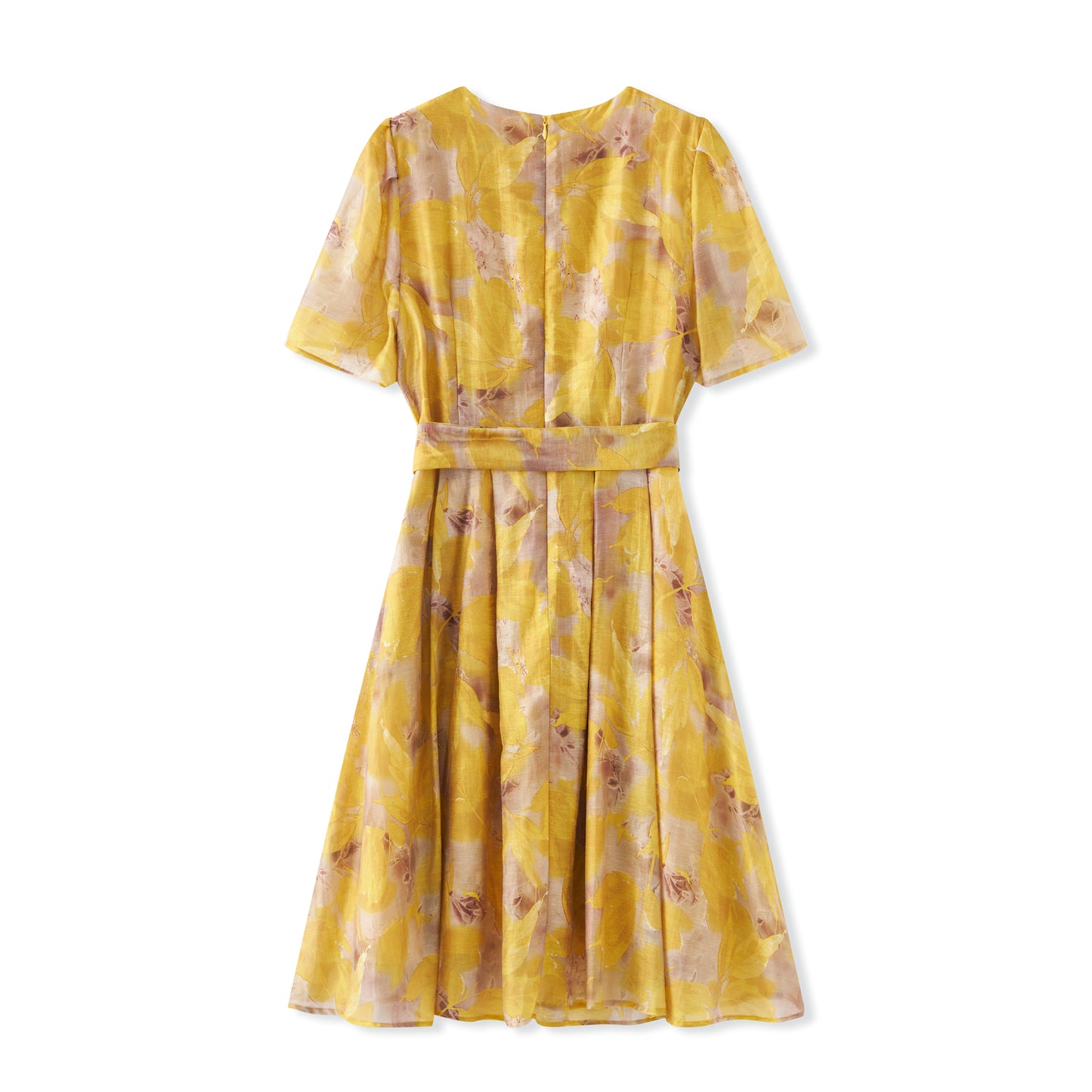 25ss A dress with a cinched waist and a big swing, elegant lady
