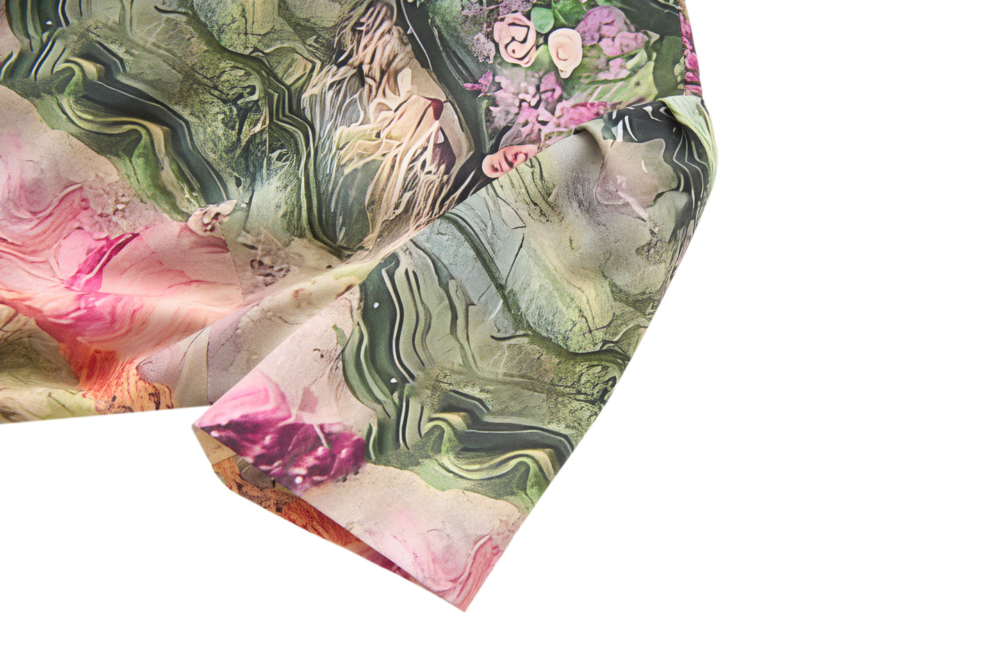 25ss Youthful printed cinched-waist dress