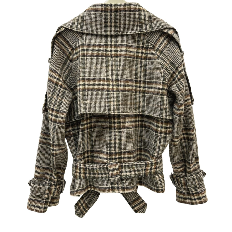 B 25ss The latest wool vintage plaid jacket