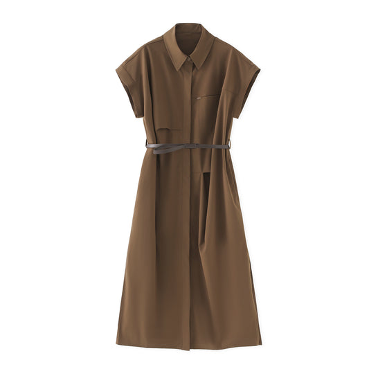 25ss Shirt, cinched waist dress