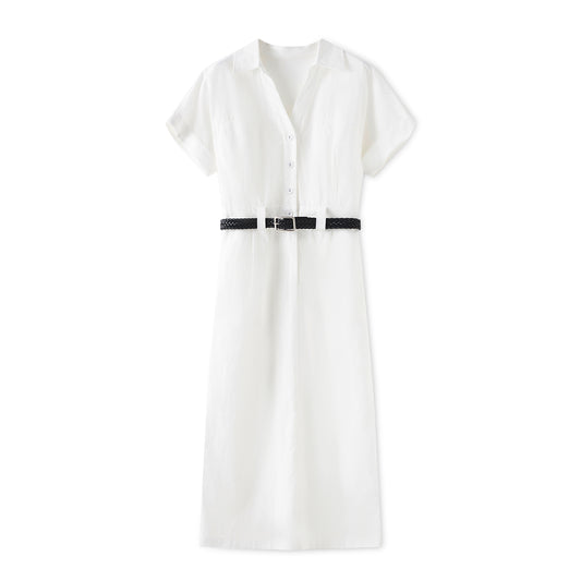 25ss Linen shirt skirt