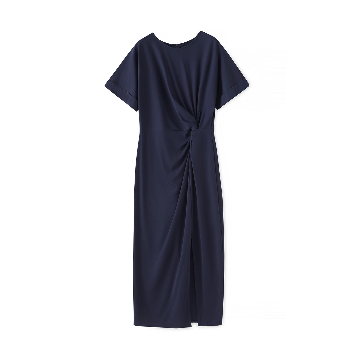 25ss Elastic cinched-waist dress