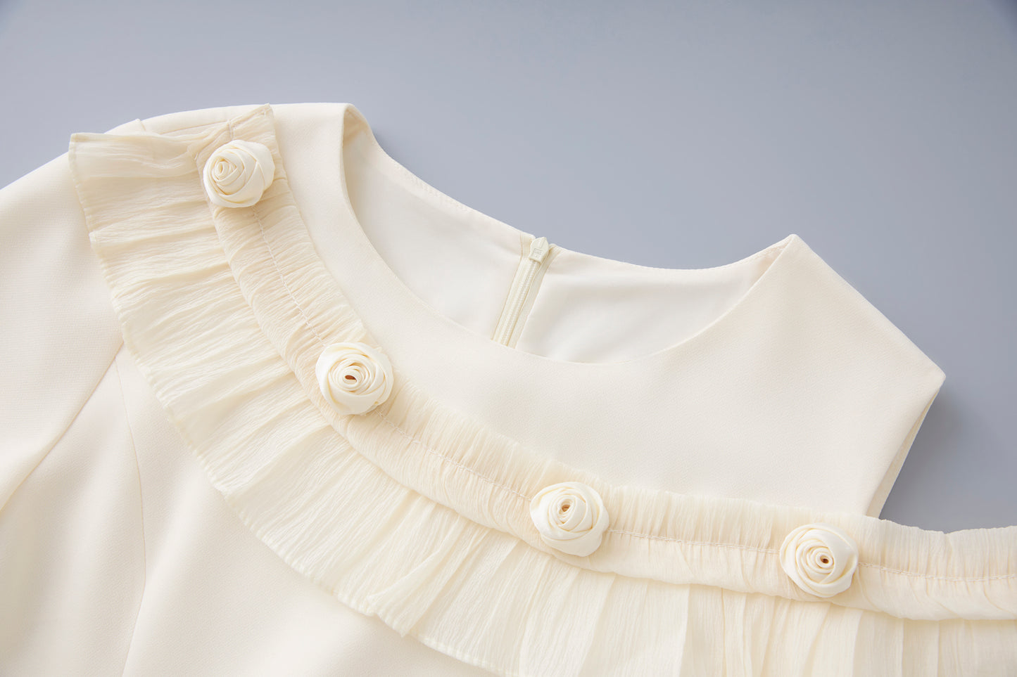 25ss Off-the-shoulder A-line dress