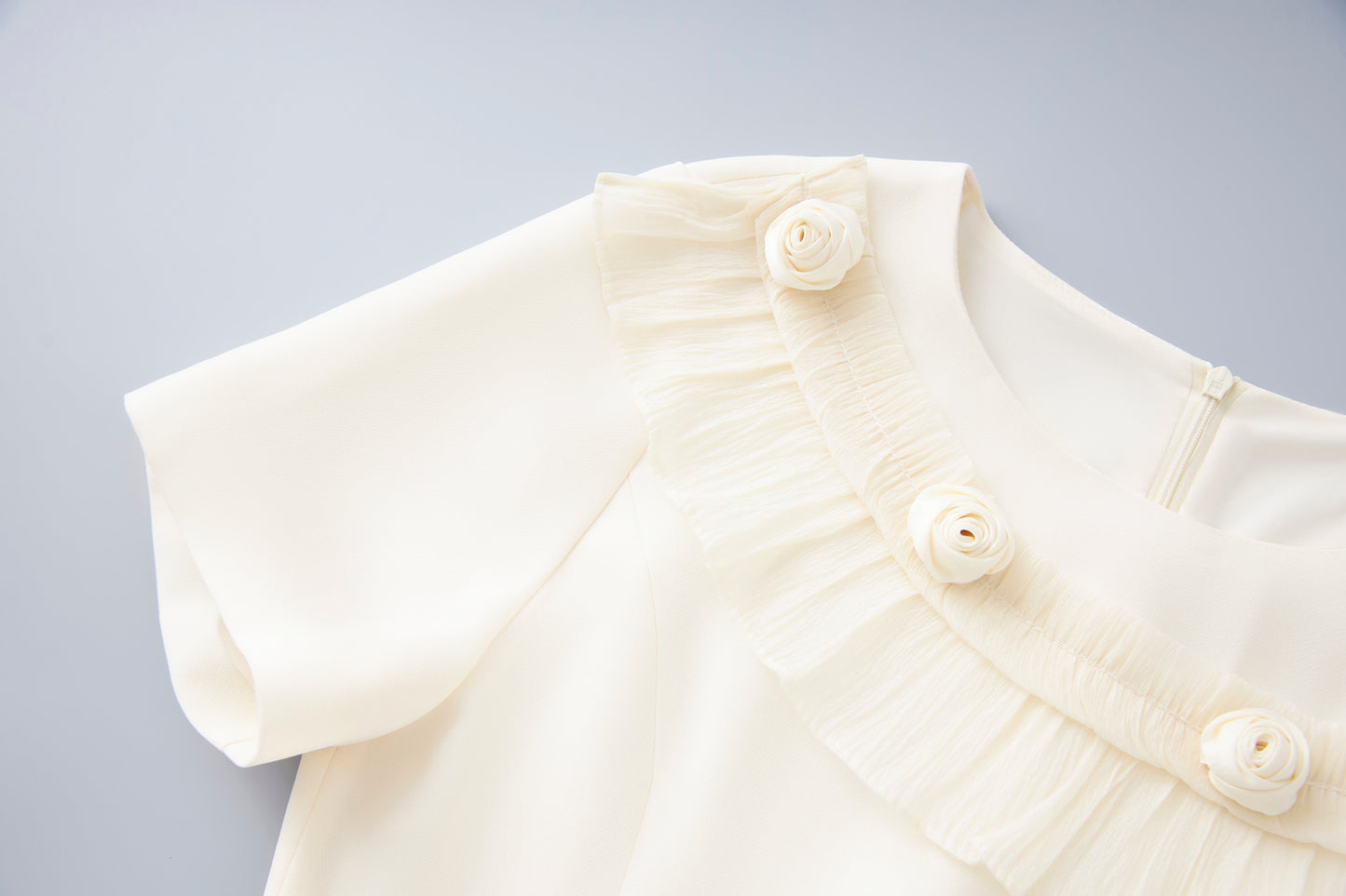 25ss Off-the-shoulder A-line dress