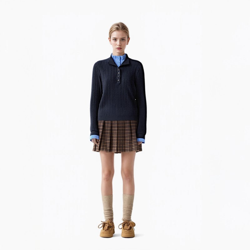 25ss Two woolen knitted pieces for the autumn and winter vacation