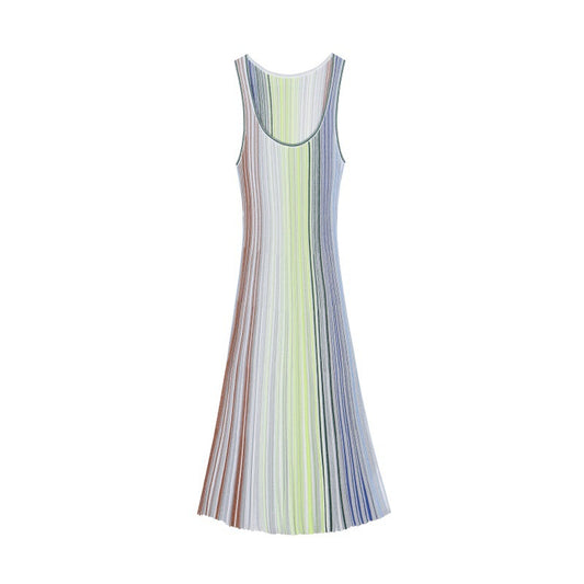 25ss Spring and summer lady A-line knitted dress
