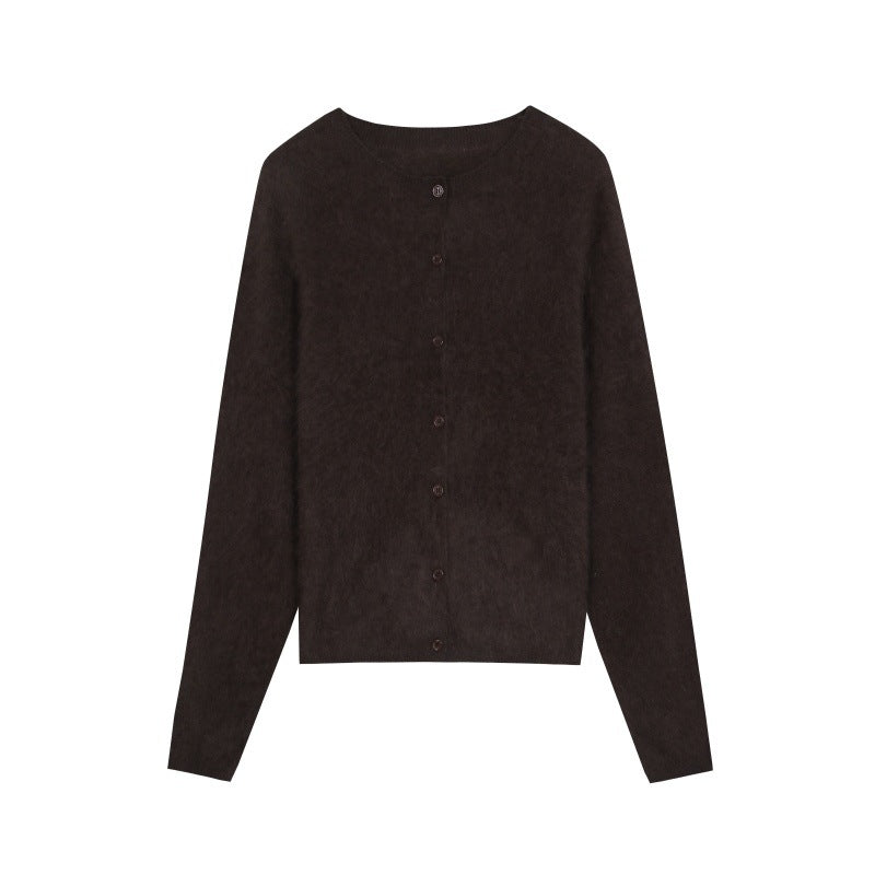 25ss Ladylike cashmere fleece sweater for autumn and winter