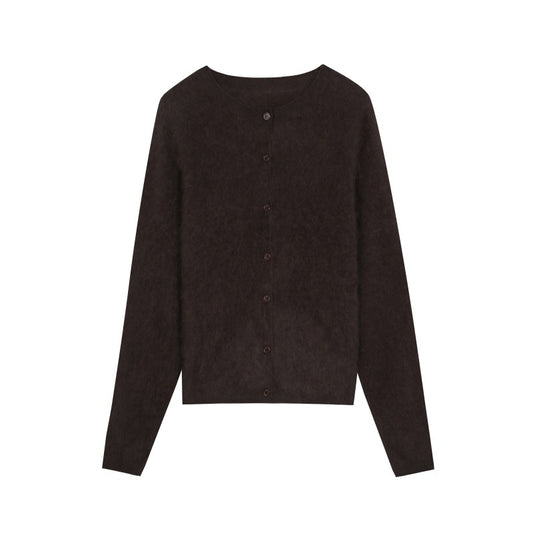 25ss Ladylike cashmere fleece sweater for autumn and winter