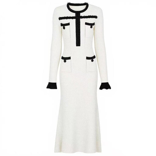 25ss European and American autumn and winter knitted dresses