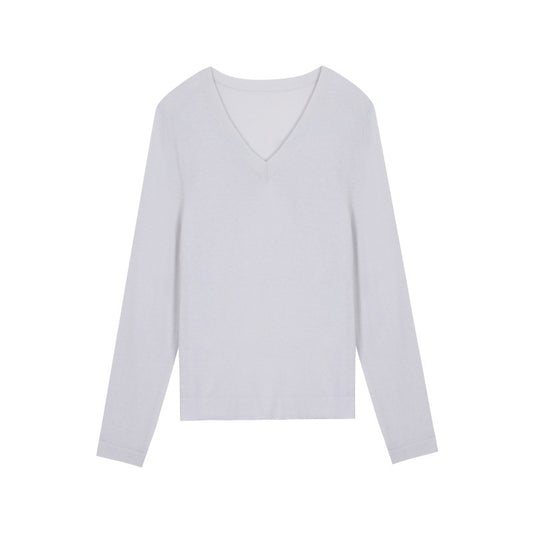 25ss Elegant autumn and winter Tencel wool knitted sweater