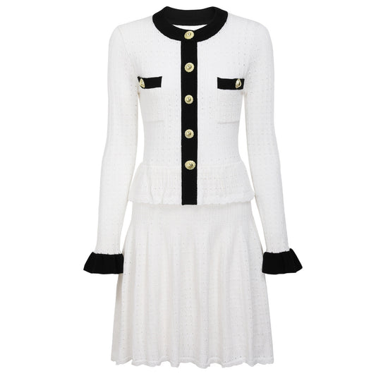 25ss Short European and American knitted dresses for autumn and winter