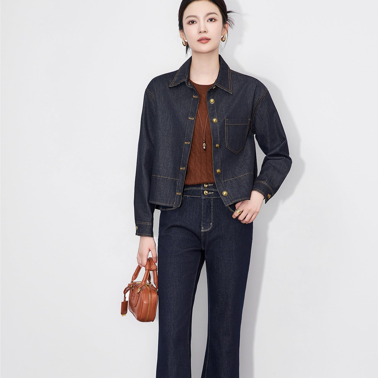 25ss Retro, relaxed and casual denim jacket for autumn and winter