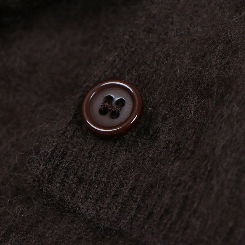 25ss Ladylike cashmere fleece sweater for autumn and winter