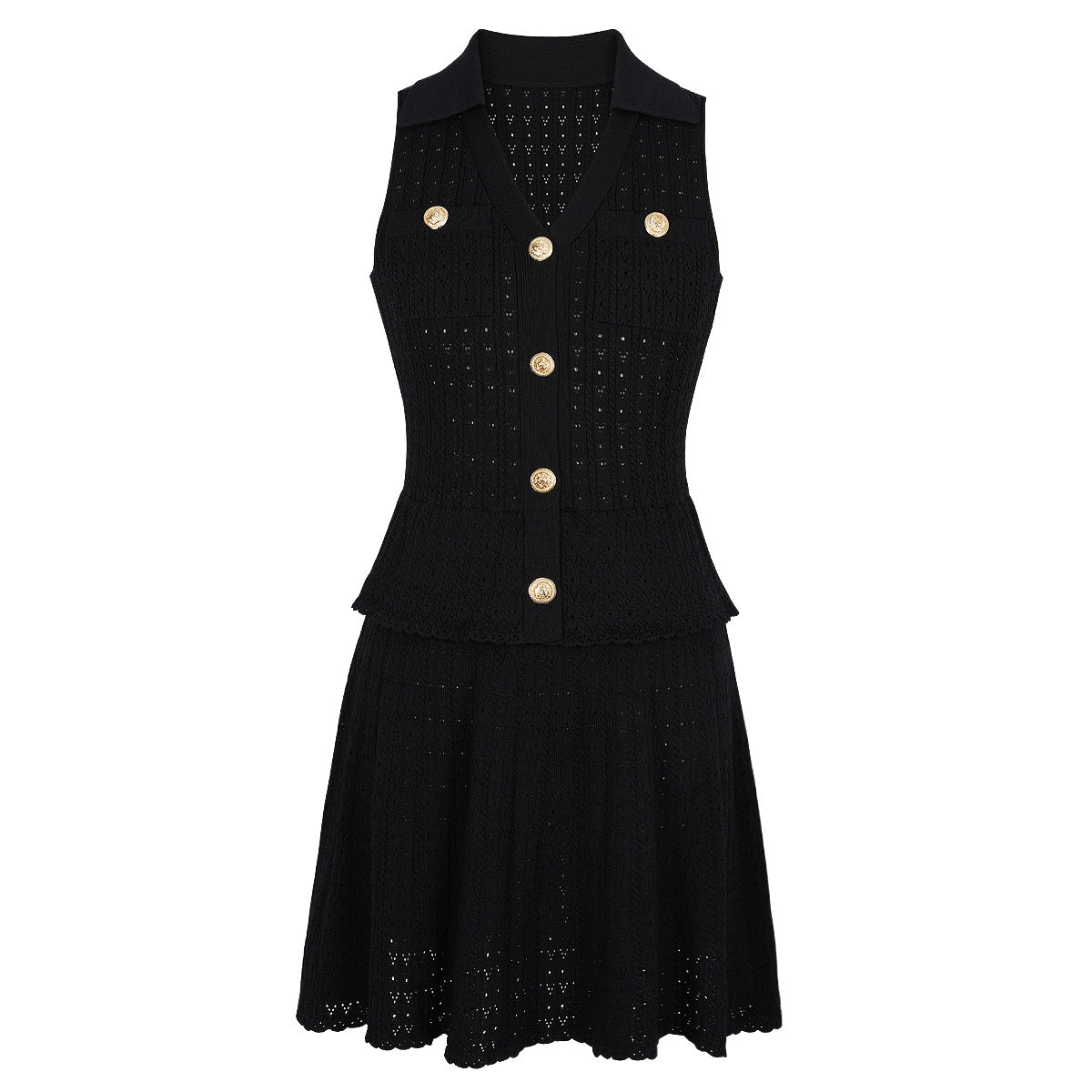 25ss A sleeveless dress for a European and American socialite