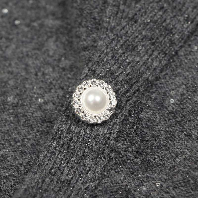 25ss Elegant wool cardigan for autumn and winter