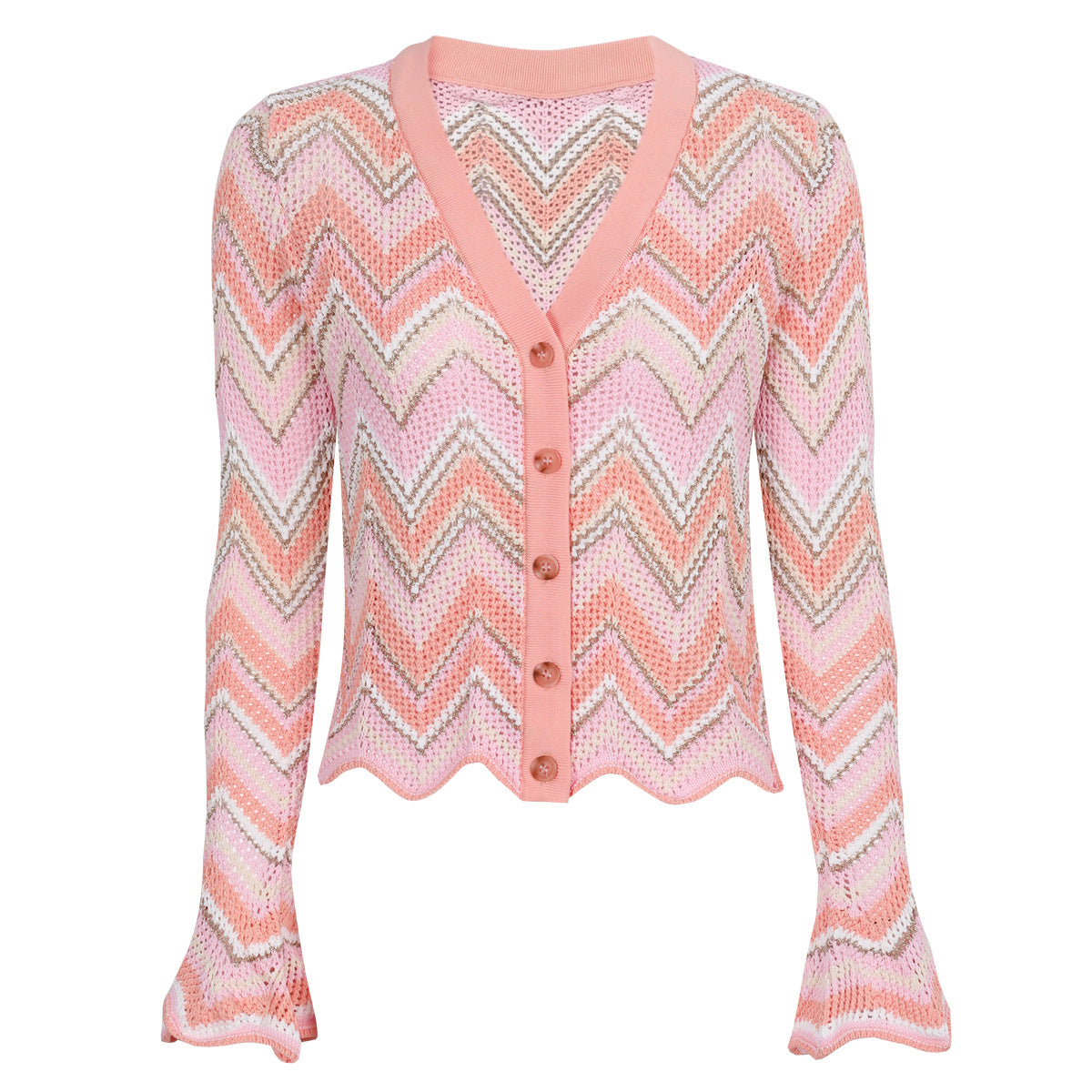 25ss Slimming long-sleeved knitted sweater coat