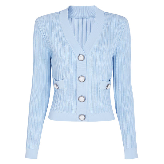 25ss European and American spring and autumn knitted sweater coat