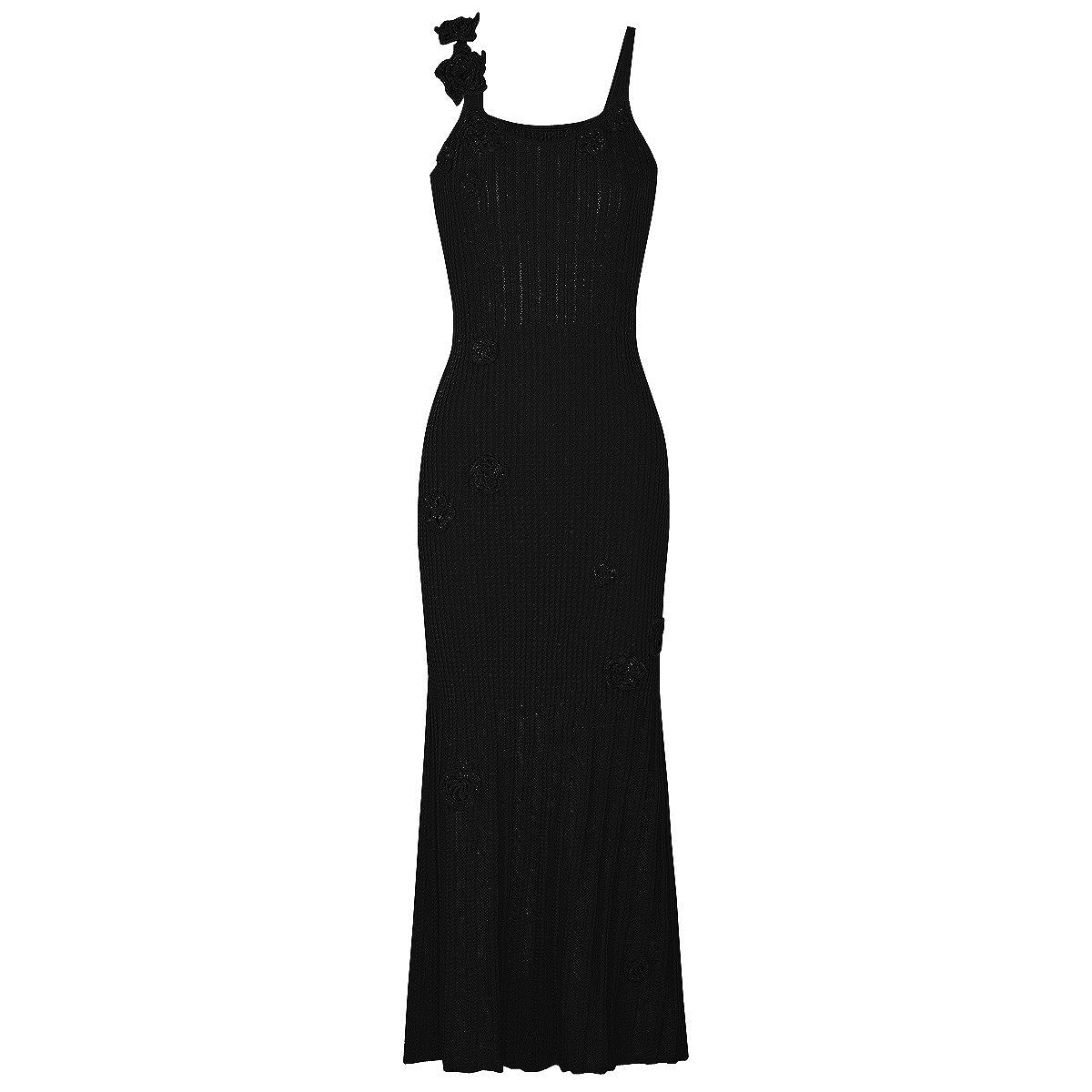25ss Spring and Autumn Fashion knitted halter dress set