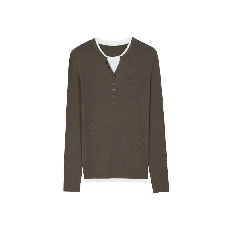25ss Elegant lady's autumn and winter wool knitted sweater
