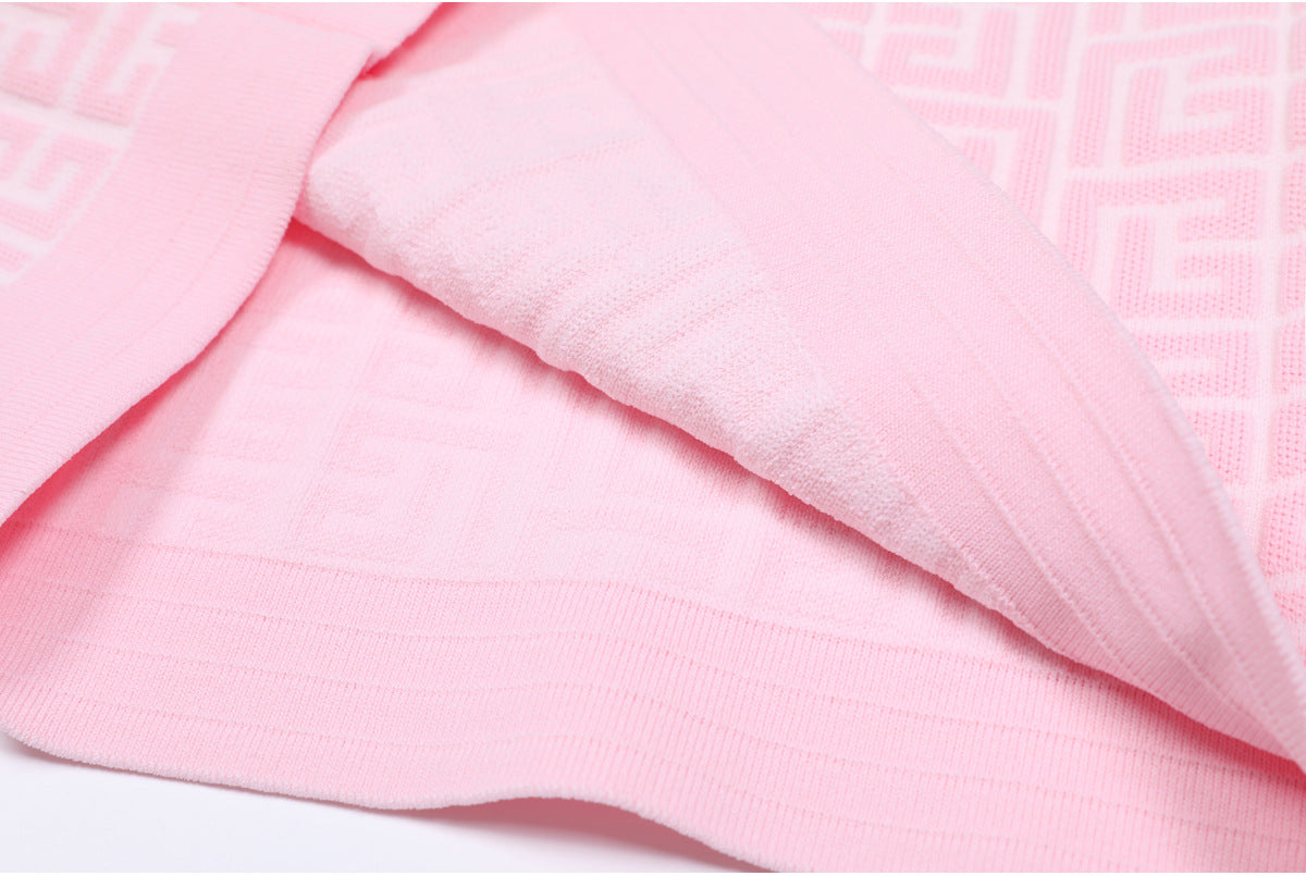 25ss Spring and Autumn fashion knitted top dress set