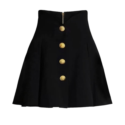 25ss Slim and fashionable A-line high-waisted short skirt