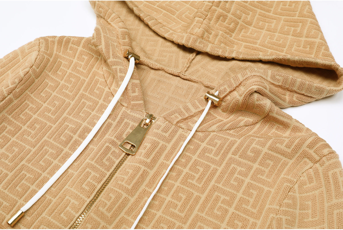 25ss Chunqiu Heavy Industry Knitted Casual Suit