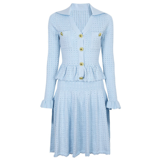 25ss European and American fashionable knitted dress
