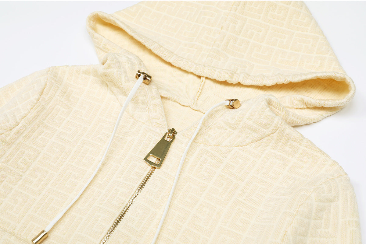 25ss Chunqiu Heavy Industry Knitted Casual Suit