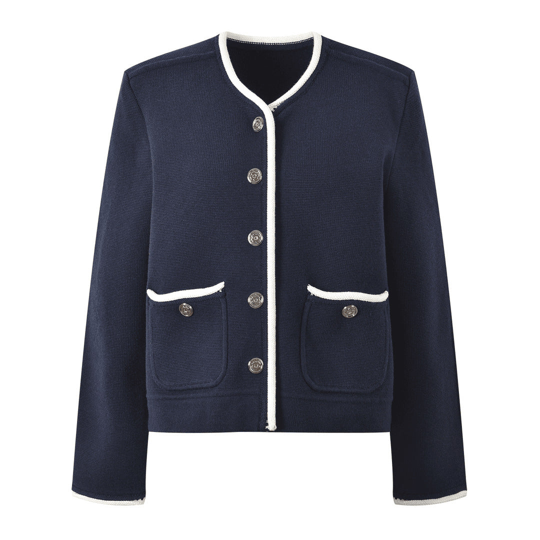 25ss A simple and versatile chanel-style knitted cardigan