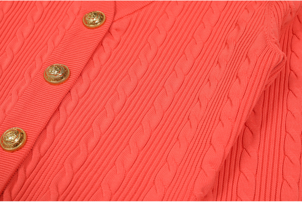 25ss Spring and Autumn fashion knitted sweater set skirt