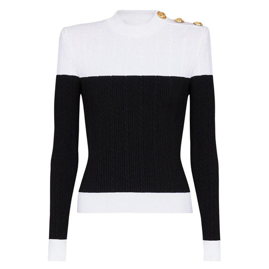 25ss A versatile wool blend knitted sweater for spring and autumn