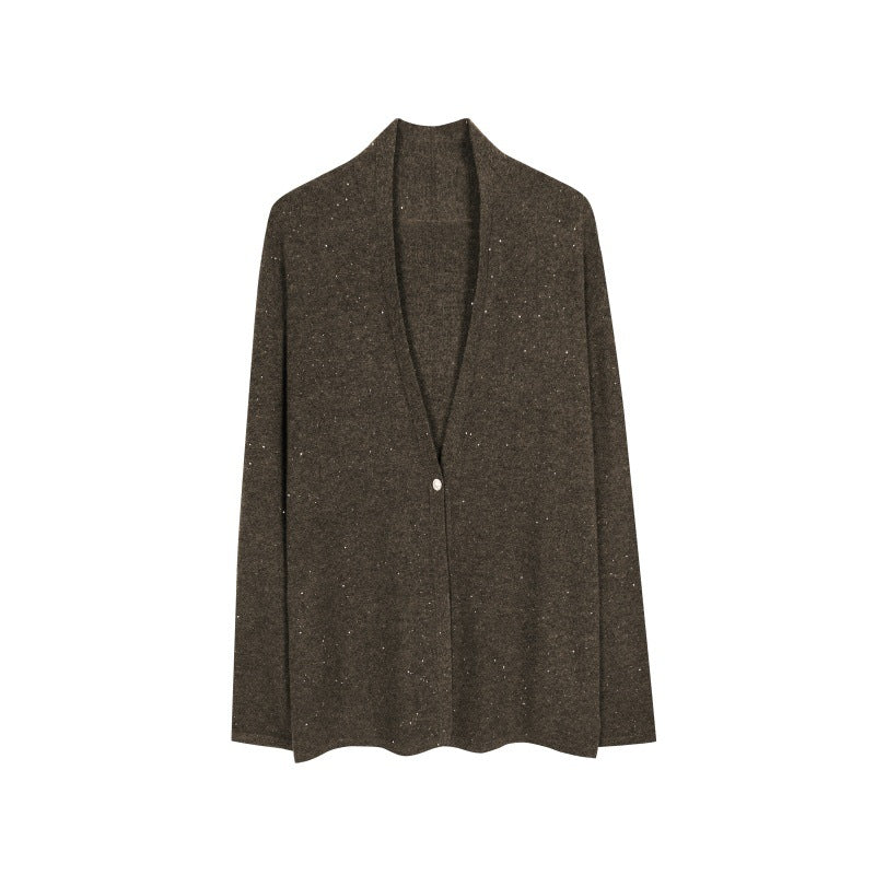 25ss Elegant wool cardigan for autumn and winter